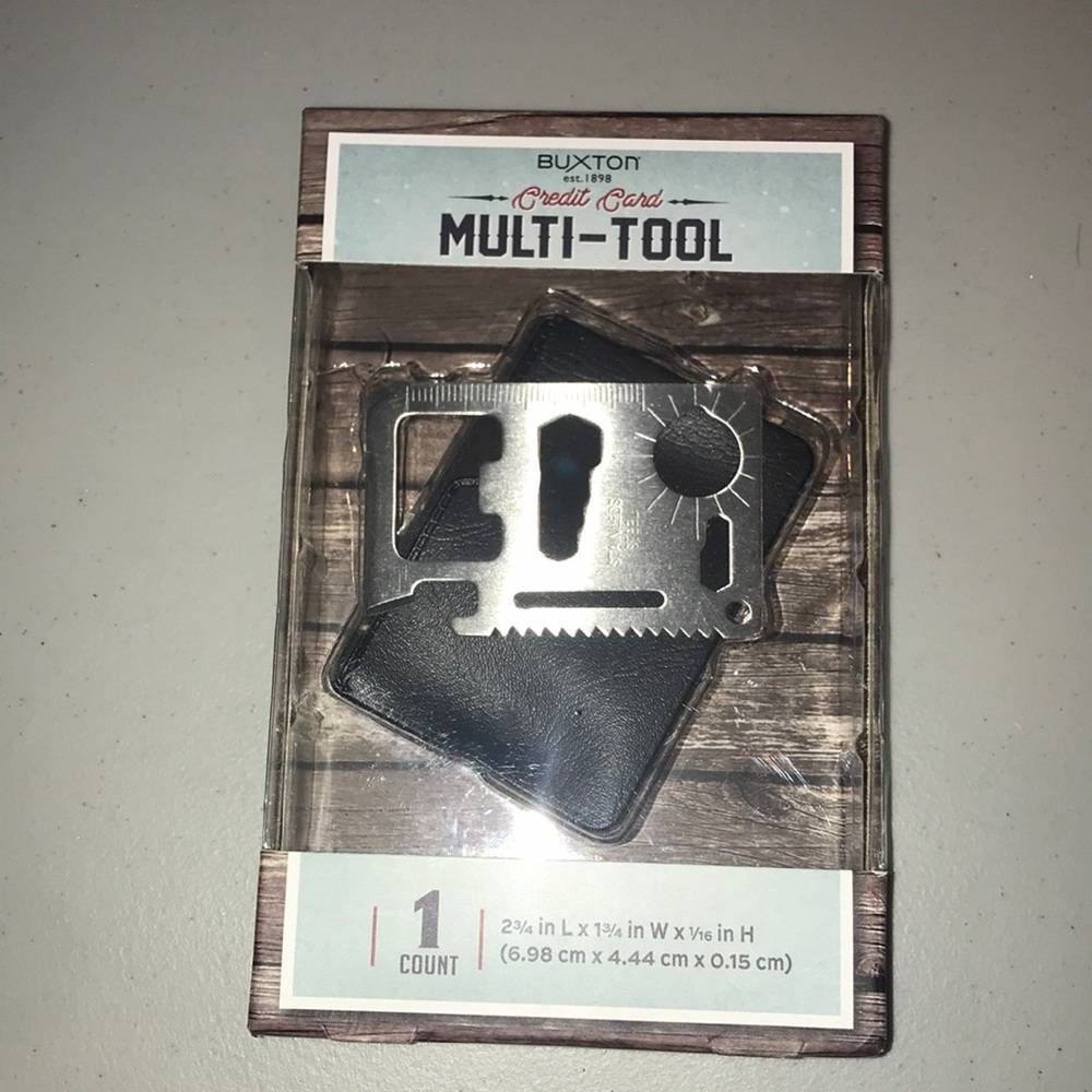 Buxton Silver Multi-Tool Card Holder